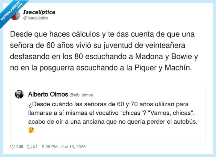 chicas,señoras,ochenta,autobús,generaciones